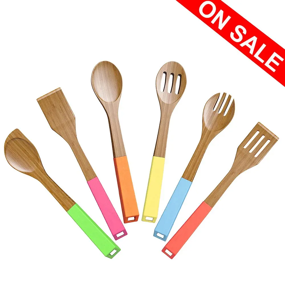 bamboo silicone utensils