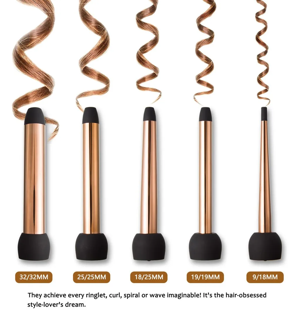 Madami Professional Hair Curling Wand 10 In 1 Interchangeable Curling