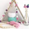Custom christmas gift ideas decoration ball handmade felt balls 100% wool felt