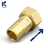 brass connector in front of the water meter joint table for 3/4" 1" brass valves faucet diverter valve