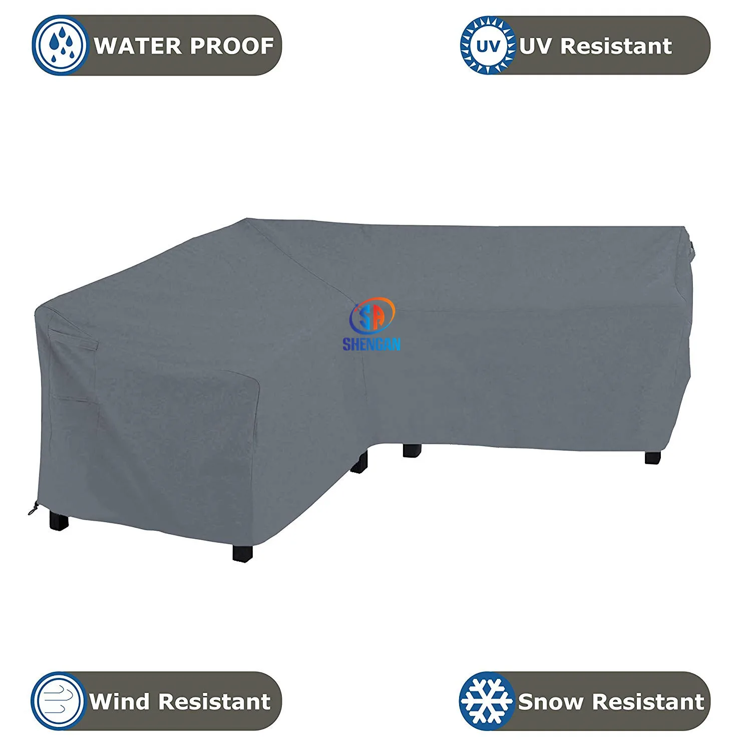 L Shape Sofa Cover For Indoor/outdoor Covers & All Patio Sectional Sofa