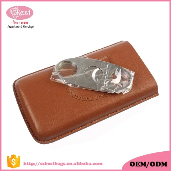 Custom genuine leather cigar case cigar humidor cigar tube.jpg
