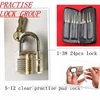 practise open lock group:1-38 20hook picks+5-12 practise lock