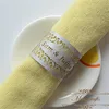 Laser cut filigree fence custom wedding napkin rings for towel holder
