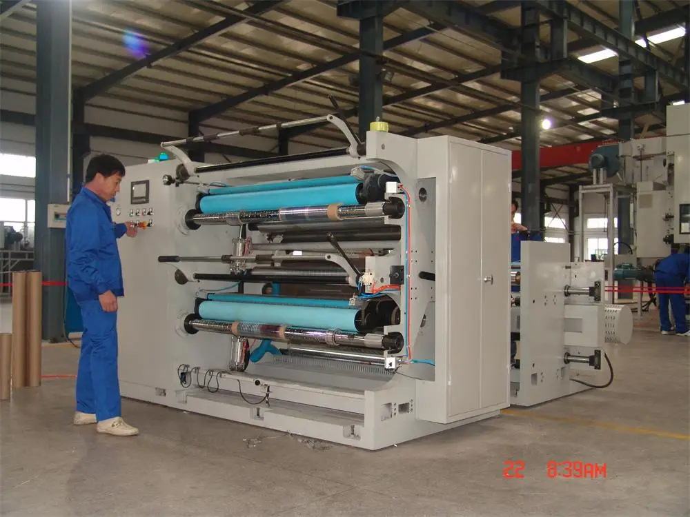 bopp opp cpp pe pvc film for flexible package slitting machine cutting machine
