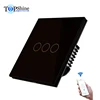 Topshine 3 gang 2 way Alexa Wifi switch realtime feedback to your mobile APP for smart home