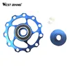 WEST BIKING 11T Aluminum Cycling Bicycle Rear Derailleur Jockey Wheel Road Mountain Bike Guide Roller Idler Pulley Part Bike