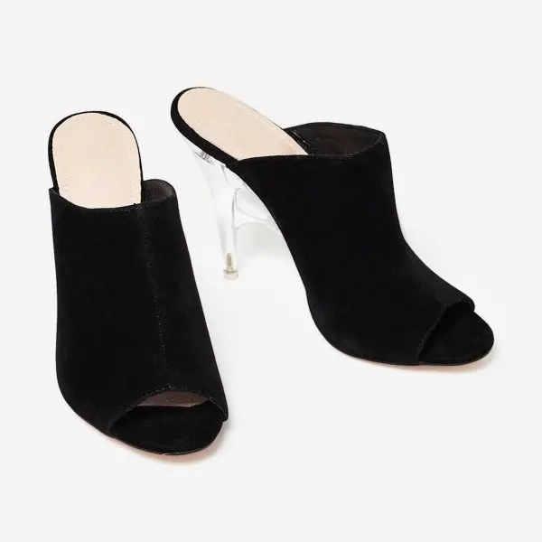 designer perspex heels