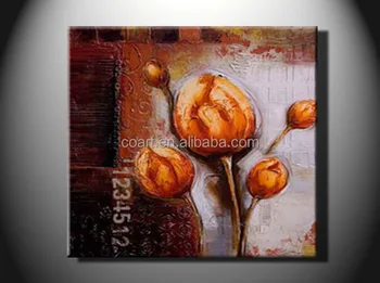 Single Panel Canvas Flower Oil Painting For Home Decoration Single Panel Canvas Flower Oil Painting For Home Decoration