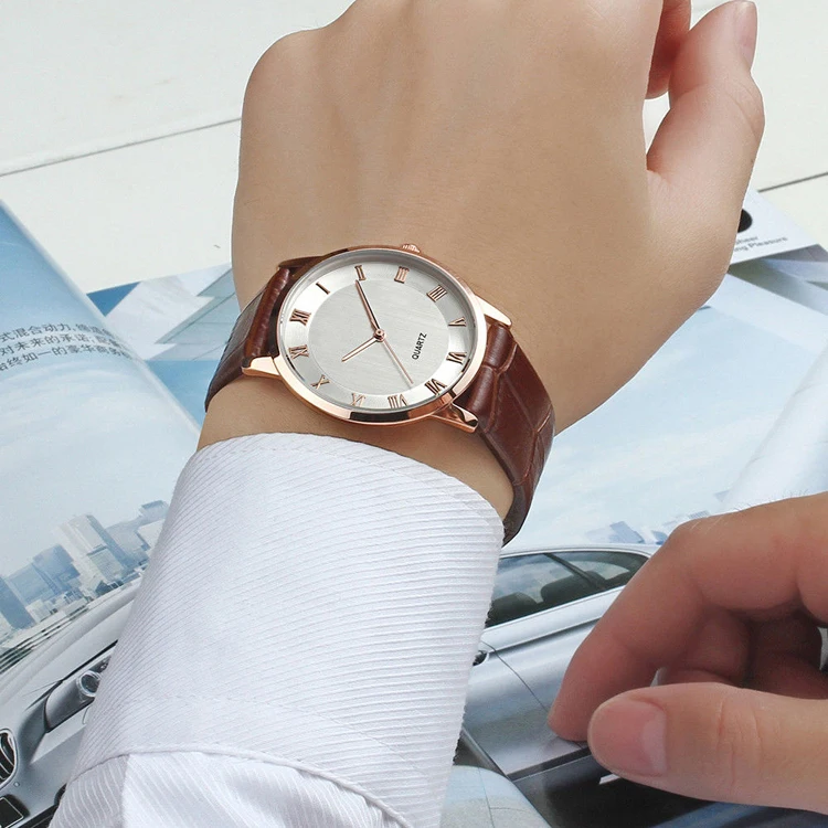 High Quality Roman Numerals No Logo Mens Custom Wrist Minimal Singapore