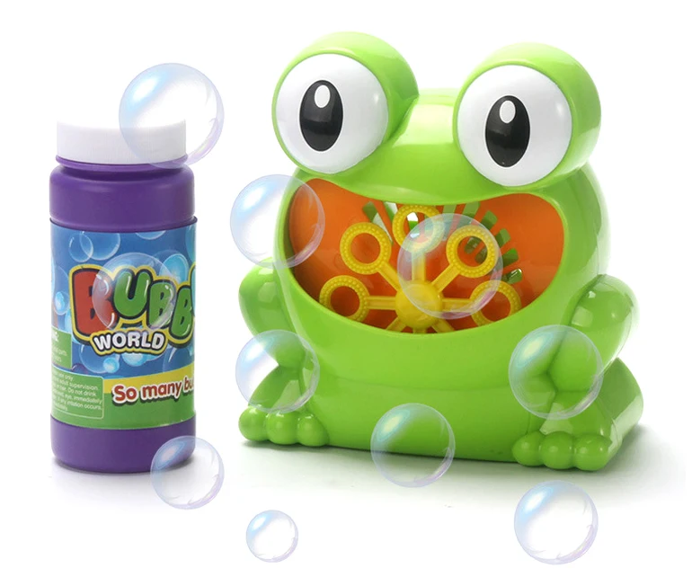 frog bubble bath machine