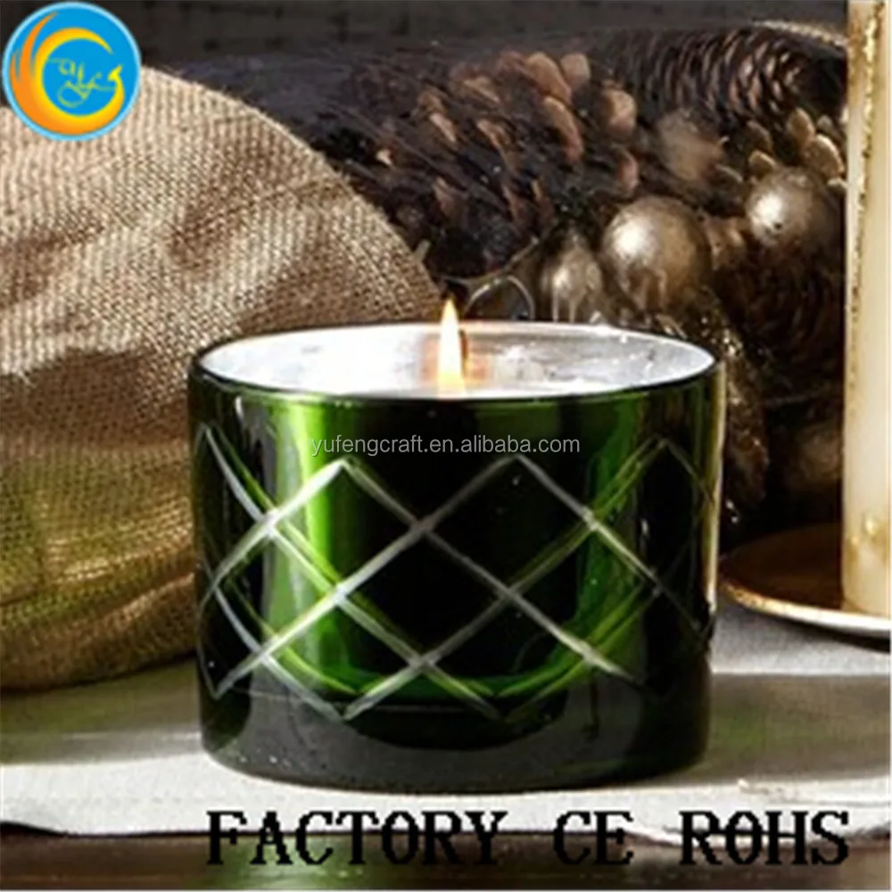 Pottery Barn Green Mercury Glass Scented Candle Pot Buy