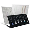 Jewelry Shop Showcase L Shape Flannelette Shelf Ice velvet Necklace Pendant Holder Jewelry Display Stand