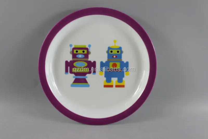 100% Melamine Dinner Plate For Baby