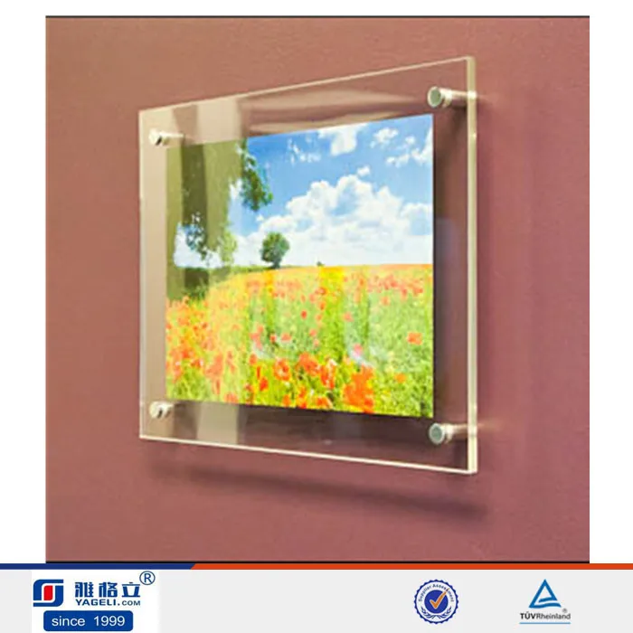 High Quality Frameless Clear Acrylic Poster Frames Buy Clear Acrylic