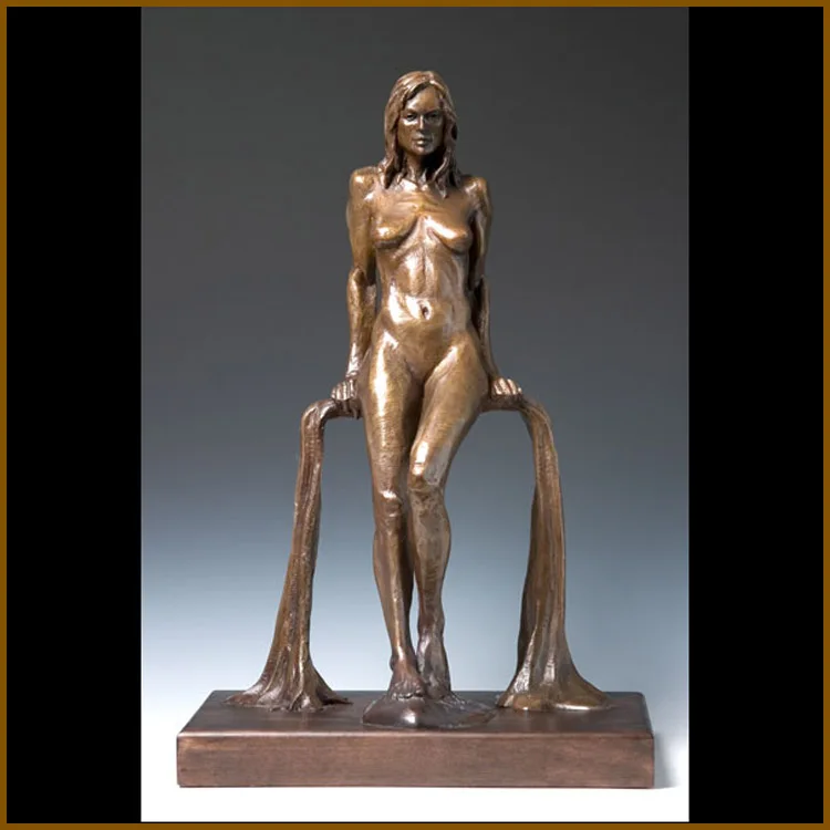Erotic Bronze Nude Girl Sculpture Cooper Woodhouse