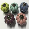 China factory ceramic furniture handles and Knobs porcelain cabinet handles 40mm dresser round pumken knob cupboard pull