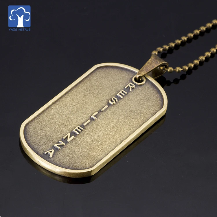 copper dog tags