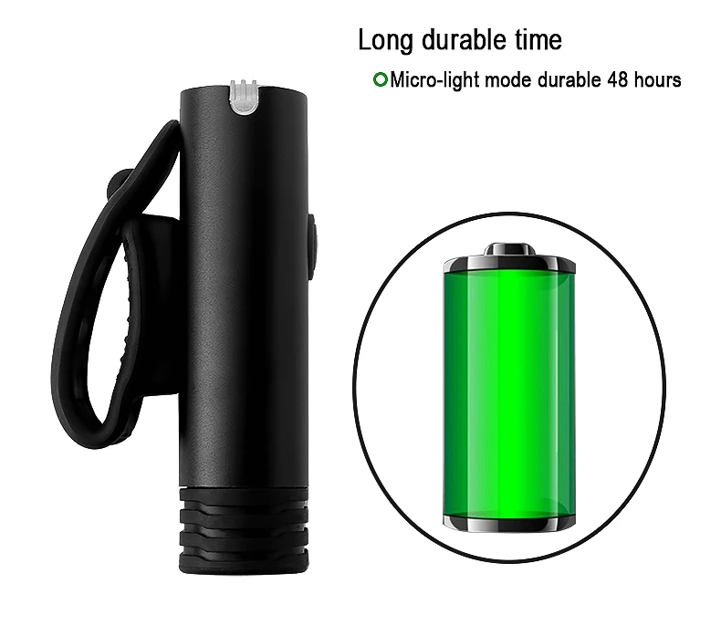 Flash Deal BCXYMQ Newest USB Rechargeable Bike Light 5 hours Durable Bicycle Light 7 Modes LED Bike Accessories with Built-in Battery 14