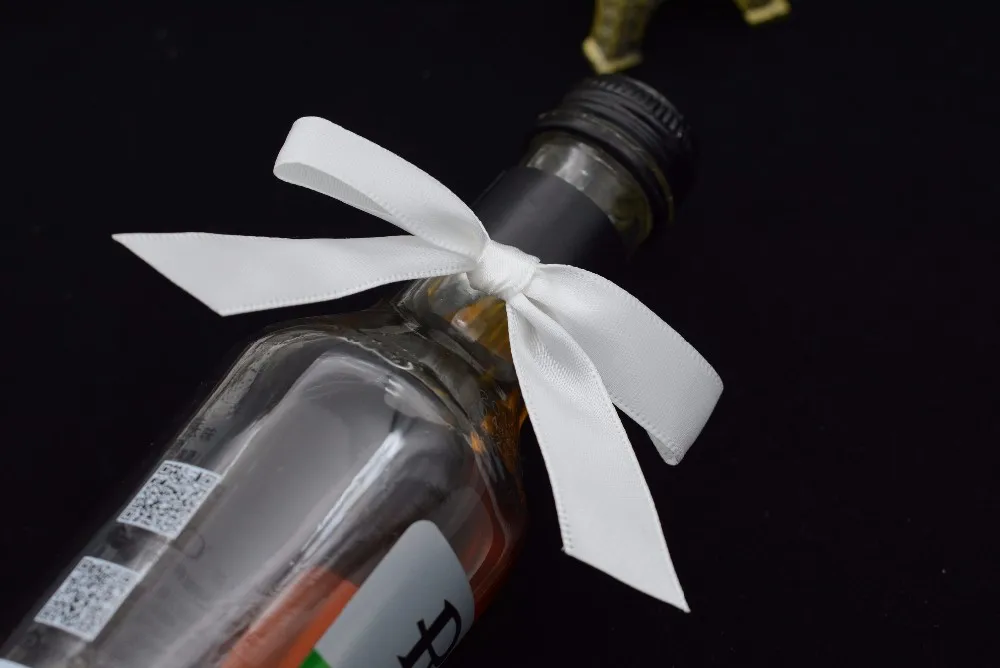 2.5mm Bottle Neck Bow With Elastic Band For Wine Bottle Decoration