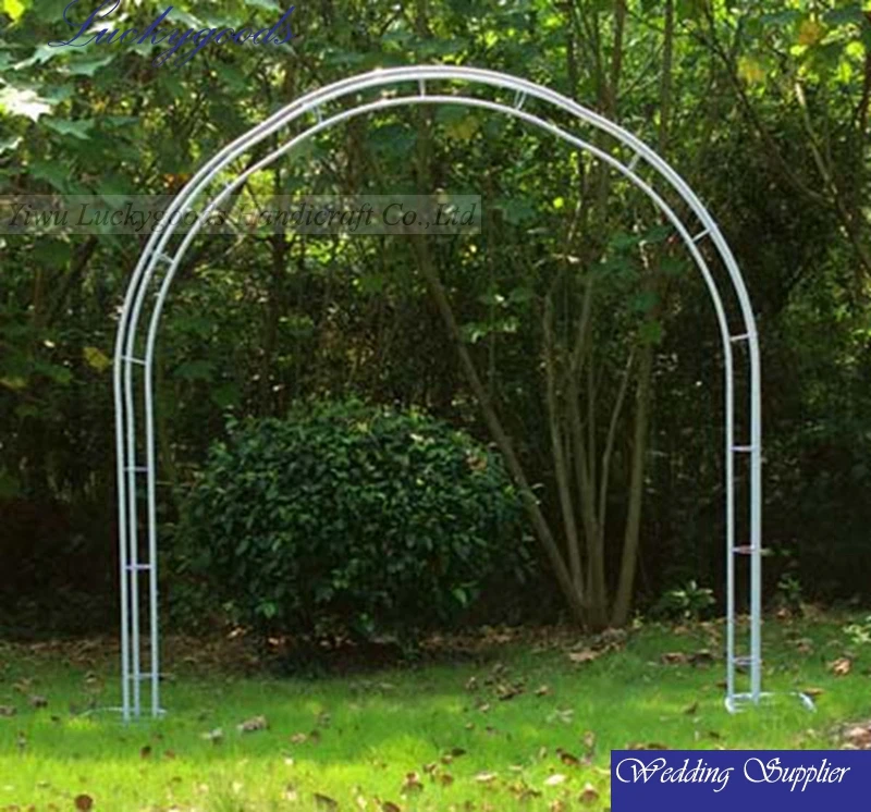 
wholesale white U shape decorative metal wedding arch 