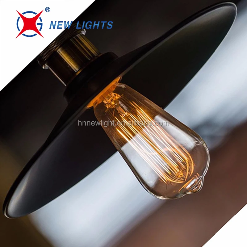 Hot selling 40W 60W E27 Vintage Retro Filament Edison Light Bulb ST64