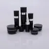 1oz 2oz 15ml 30ml 50ml 60ml empty luxury taper shape 5g cosmetics jar acrylic cosmetic jar 15g black cosmetic jars plastic