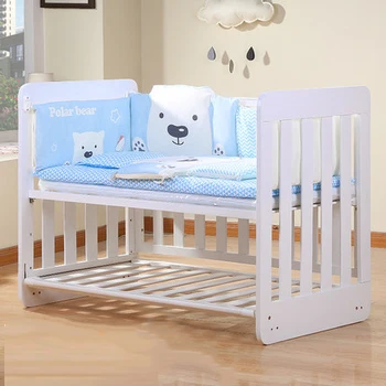 twin bed and crib combo