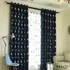 Sun Flower Embroidered Window Blackout Curtains for the Living Room