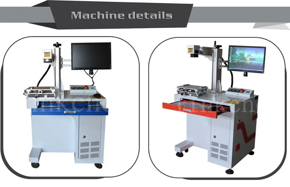 high preicision fast speed low maintenance 20w laser marking machine with raycus fiber generator