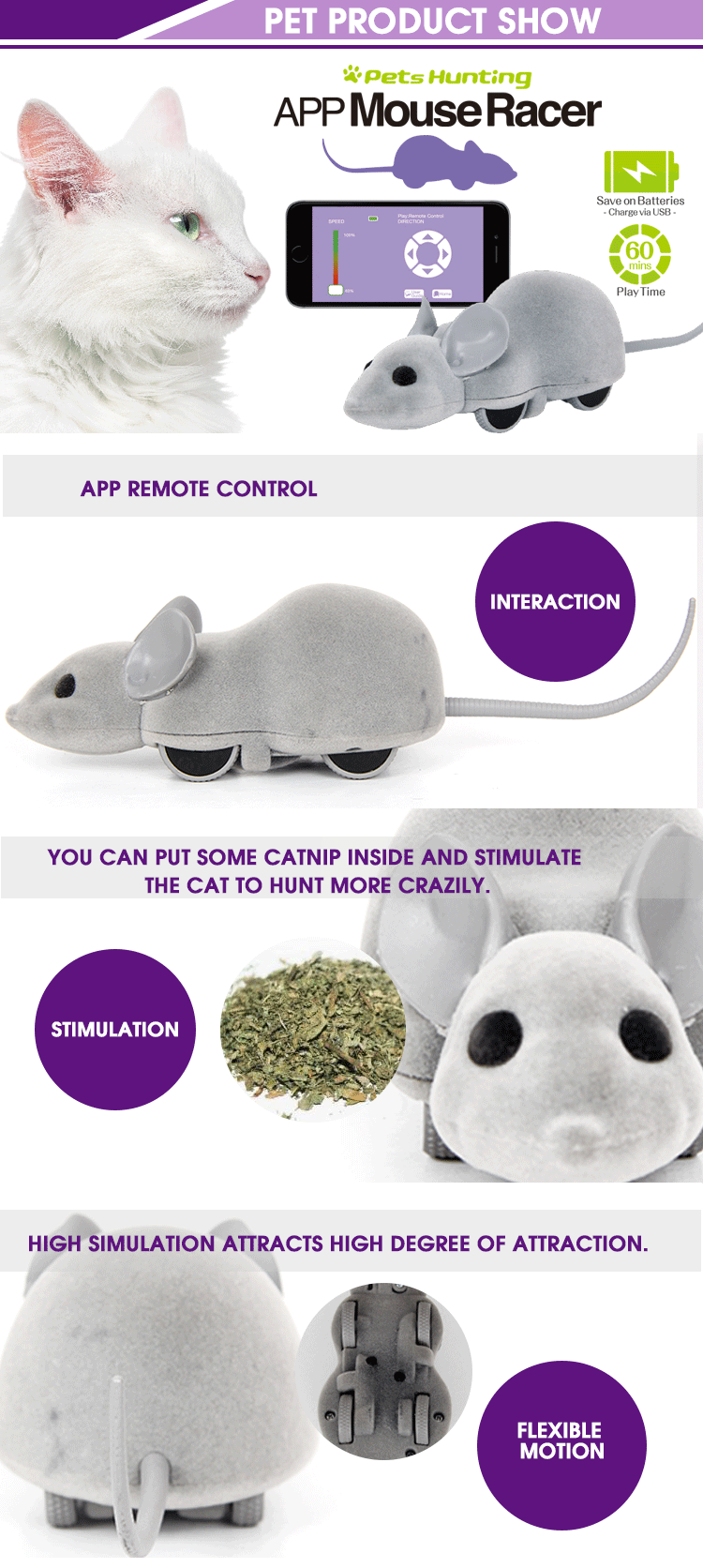 Speedypet App Controls Remotecontrolled Toys,Which Can Be Charged By