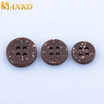 1 inch brown buttons