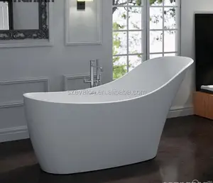 55 Inch Solid Surface Stone Freestanding Bathtub Bath Tub For Hotel