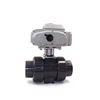 Industrial Automation 220v Electric Water UPVC Plastic Ball Actuator Small Operated Valve Price