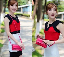 2016 New Designer Female Real Genuine Leather Wallet Sac Women Cosmetic Mobile Phone Bag Ladies Clutch