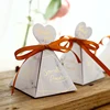 Wholesale mini pyramid shape wedding favors candy box for chocolate