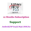 Neotv pro TV Subscription arabic europe french italian stream live tv code iptv 1800 channels and 2000 VOD H.265 HD Channnels