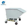 Chips&Waste Material&Scrap Portable Dump Trucks Dumping Steel Hopper with Casters