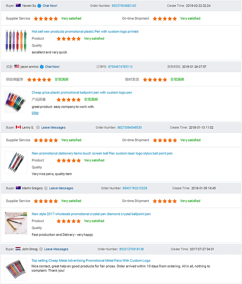 Luxury Promotional Natural Quill Pen Gift Feather Ballpoint Pen Buy