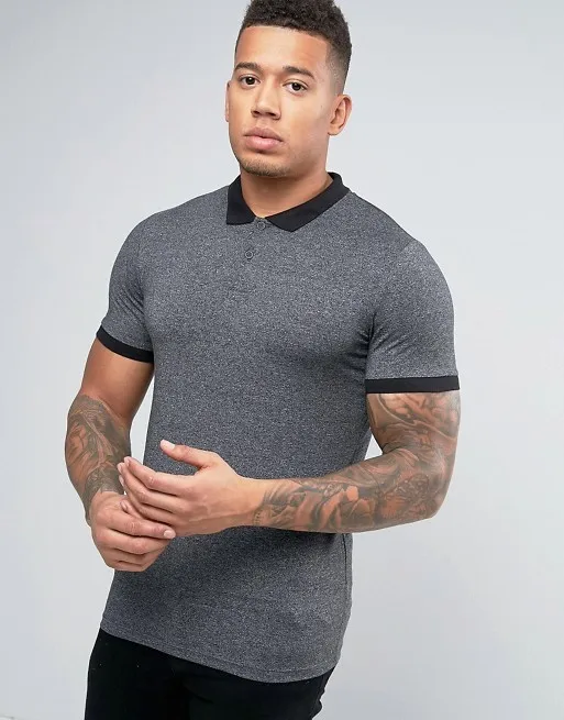 muscle cut polo shirts