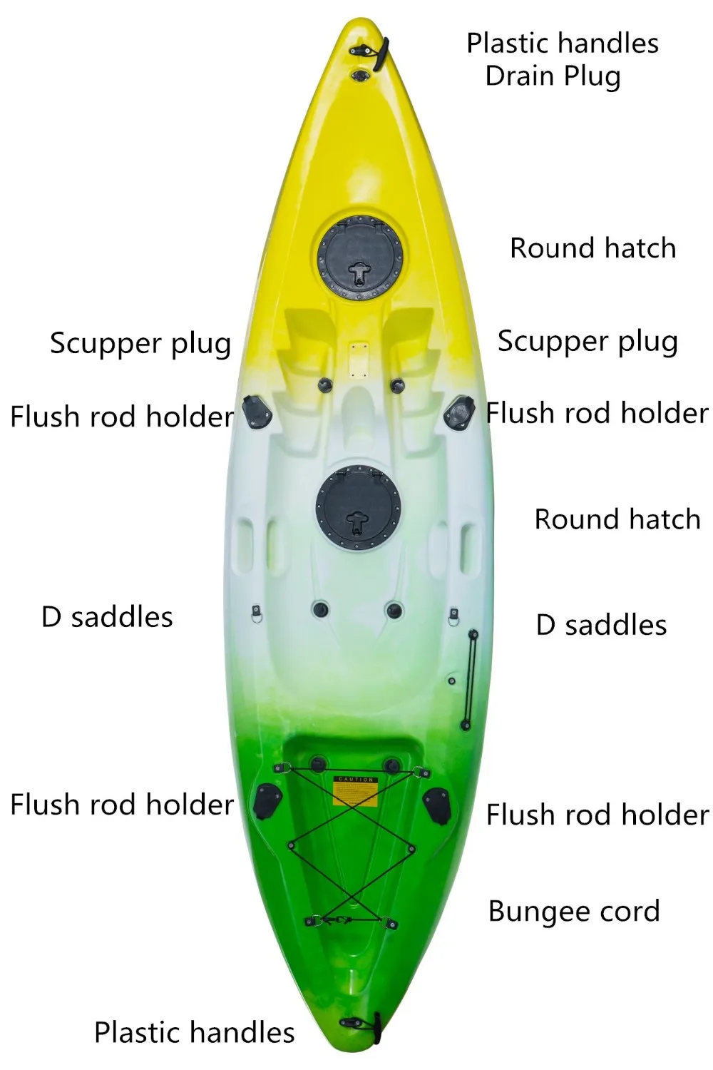 Rotomolded Polyethylene Single Kayak Fishing Canoe For Sale - Buy Kayak ...