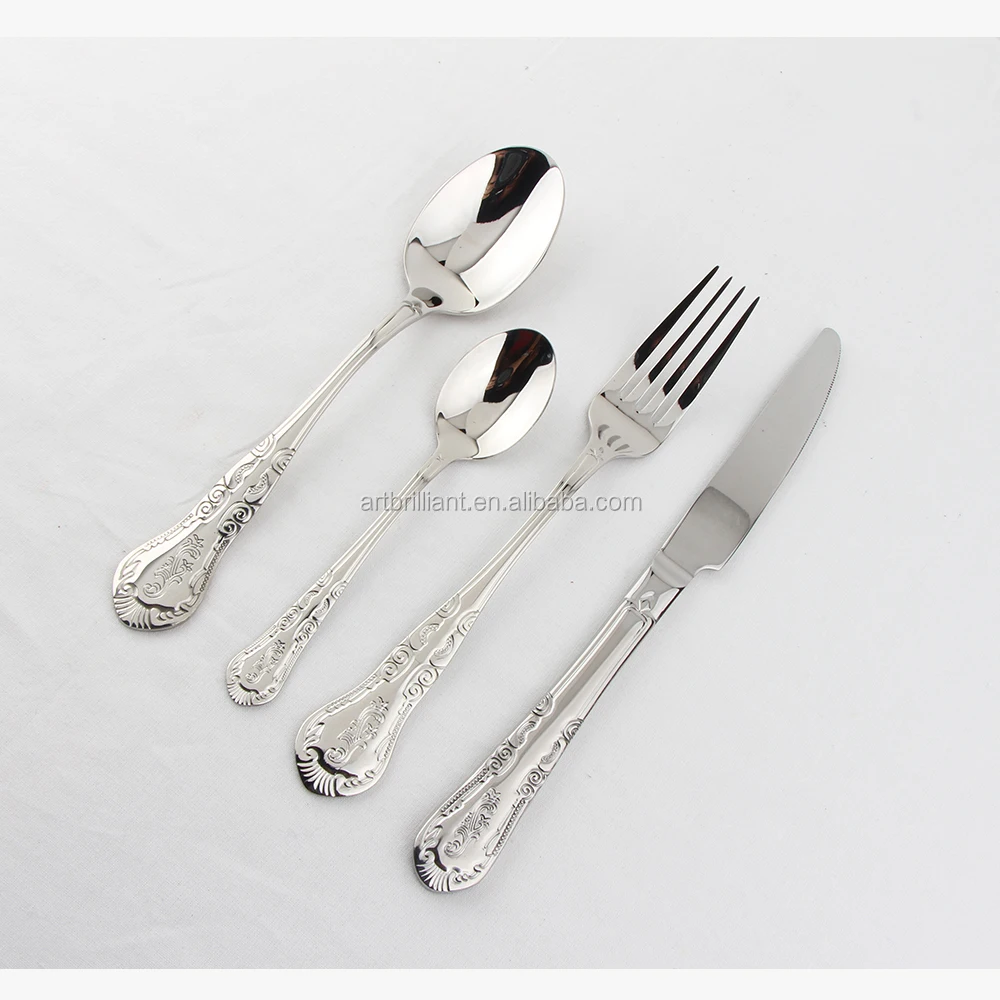HIGH QUALITY 24 Pcs Stylish STAINLESS STEEL Cutlery Set Tableware UTENSILS