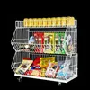 adjustable mesh metal monitor stand for air conditioner aerosol can display stand