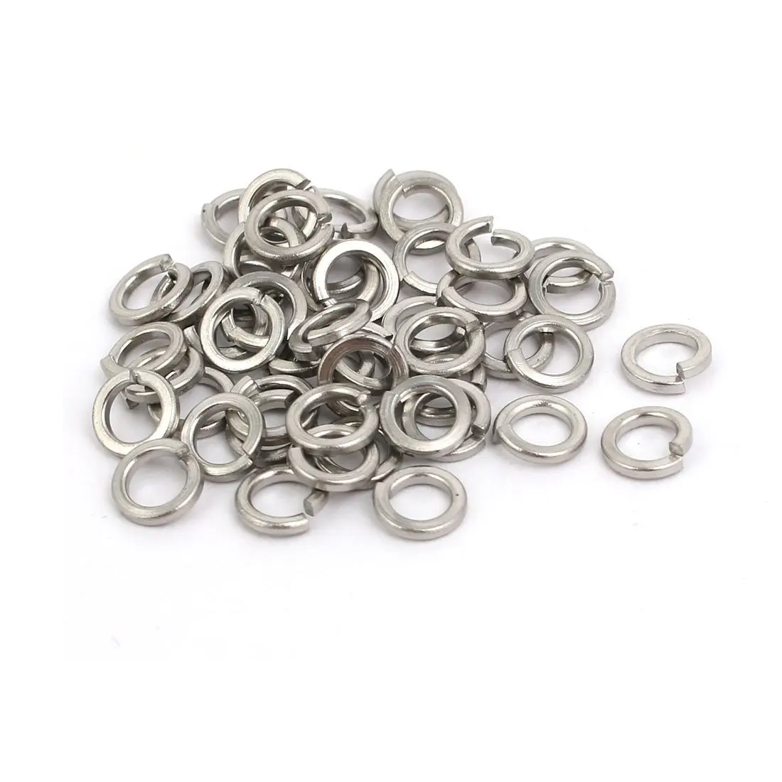 uxcell M3 Inner Diameter 304 Stainless Steel Split Lock Spring Washer Gasket 50pcs