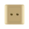 FIKO Hotel KTV living room engineering projects embedded wall concealed PC type 86 Champagne Gold single audio jack socket panel
