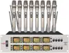Wholesale Microphone Handheld Microphone UHF Dual Channel Wireless Microphone System,For Church/Home/Karaoke/Meeting