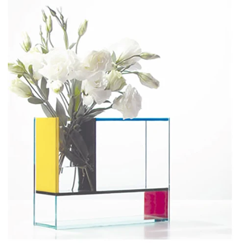 Custom Rectangular Acrylic Flower Vase Plexiglass Vase For Display