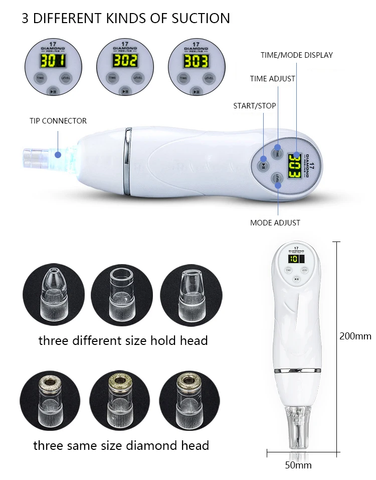High quality good black head vacuum electric blackhead acne remover