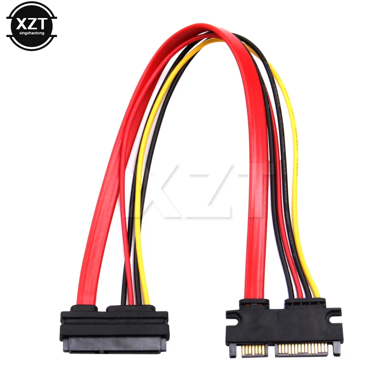 SFF-8482 SAS 22 Pin to 7+15 Pin SATA Male HDD Hard Drive Adapter Wide