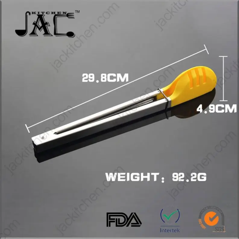 Nontoxic Stainless Steel Pp Tongs For Kitchen